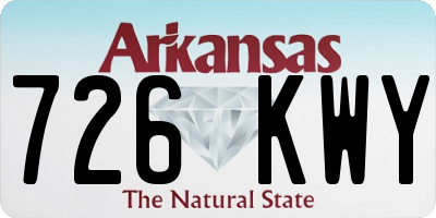 AR license plate 726KWY