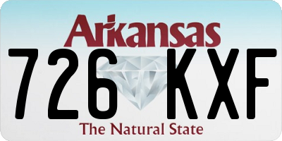 AR license plate 726KXF