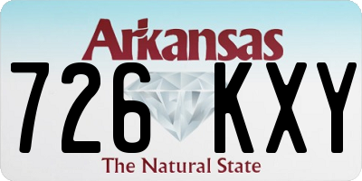 AR license plate 726KXY