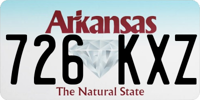 AR license plate 726KXZ