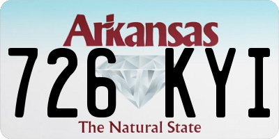 AR license plate 726KYI