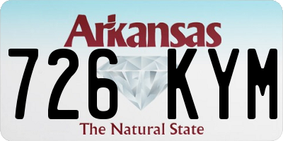 AR license plate 726KYM