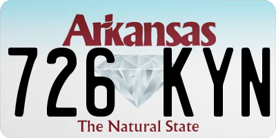 AR license plate 726KYN