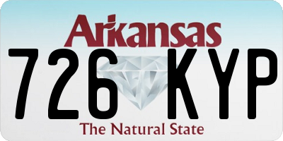 AR license plate 726KYP