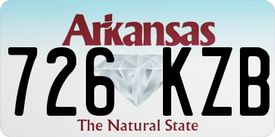 AR license plate 726KZB