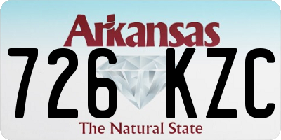 AR license plate 726KZC
