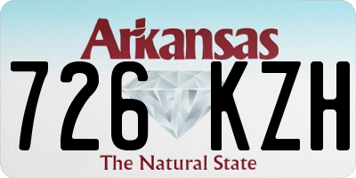 AR license plate 726KZH