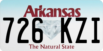 AR license plate 726KZI