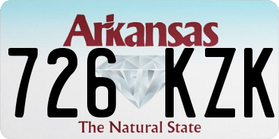AR license plate 726KZK