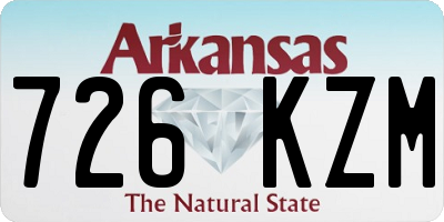 AR license plate 726KZM