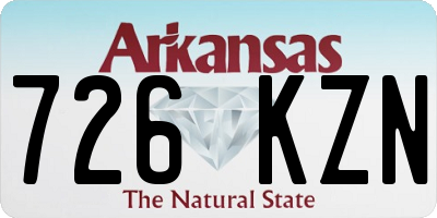 AR license plate 726KZN