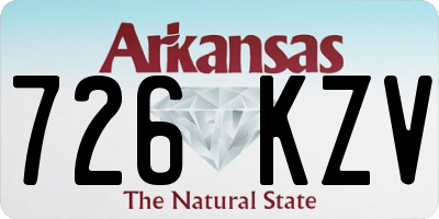 AR license plate 726KZV