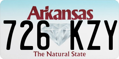 AR license plate 726KZY