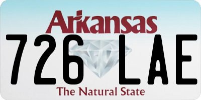 AR license plate 726LAE