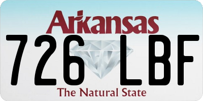 AR license plate 726LBF