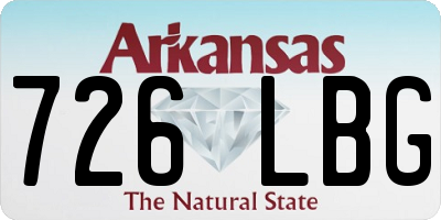 AR license plate 726LBG