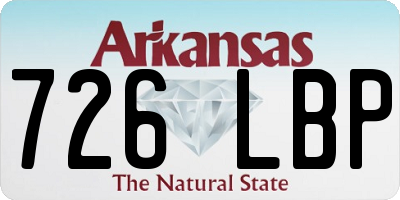 AR license plate 726LBP