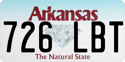 AR license plate 726LBT