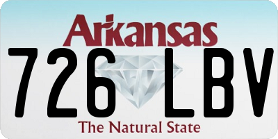 AR license plate 726LBV