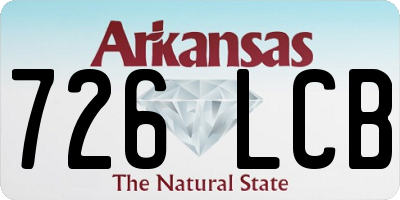 AR license plate 726LCB