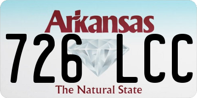 AR license plate 726LCC