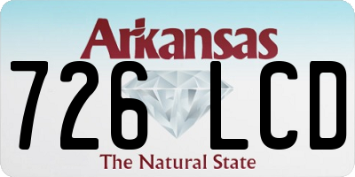 AR license plate 726LCD