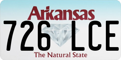 AR license plate 726LCE