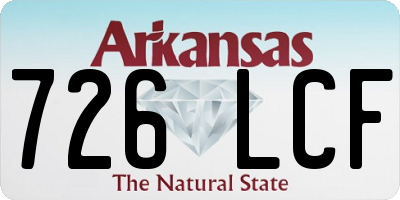 AR license plate 726LCF