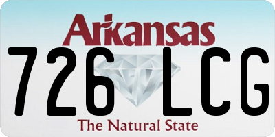 AR license plate 726LCG