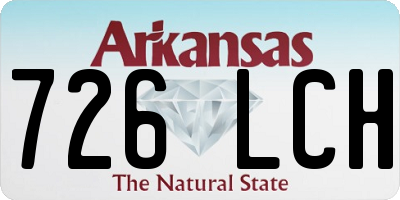 AR license plate 726LCH