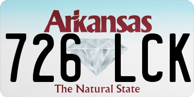 AR license plate 726LCK