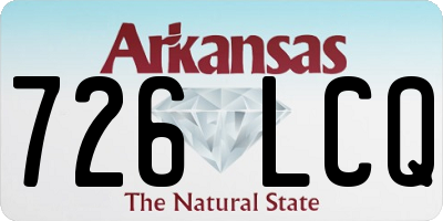 AR license plate 726LCQ