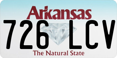 AR license plate 726LCV