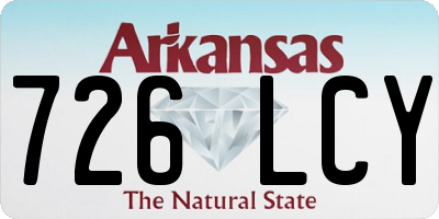 AR license plate 726LCY