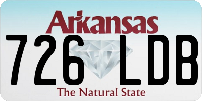 AR license plate 726LDB