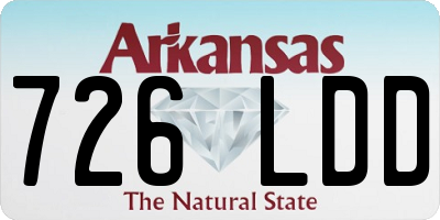 AR license plate 726LDD