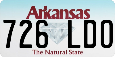 AR license plate 726LDO