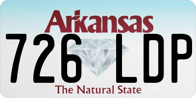 AR license plate 726LDP
