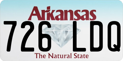 AR license plate 726LDQ