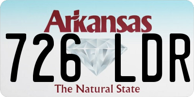 AR license plate 726LDR