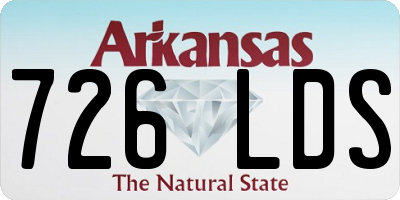 AR license plate 726LDS