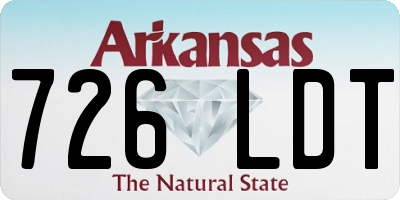 AR license plate 726LDT