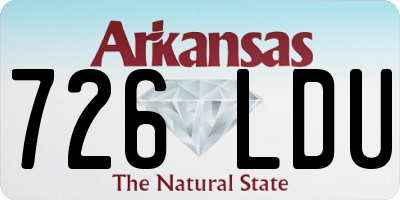 AR license plate 726LDU