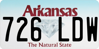 AR license plate 726LDW