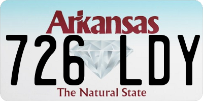 AR license plate 726LDY