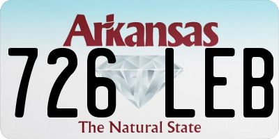 AR license plate 726LEB