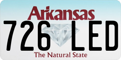 AR license plate 726LED
