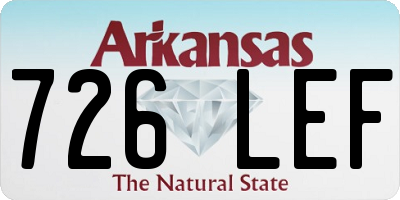 AR license plate 726LEF