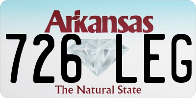 AR license plate 726LEG