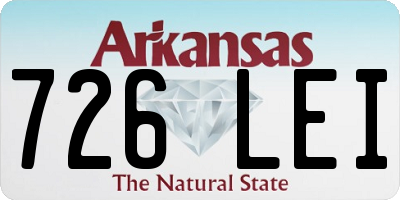 AR license plate 726LEI